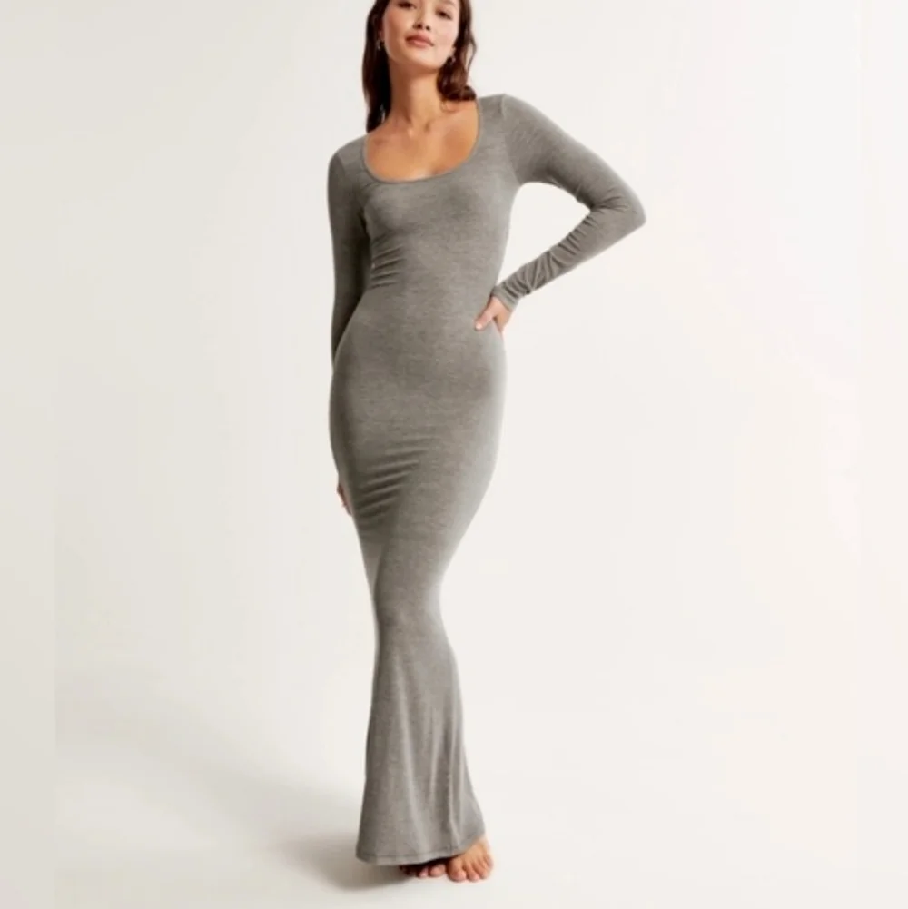 Abercrombie and Fitch Modal Maxi Dress Gray S‎